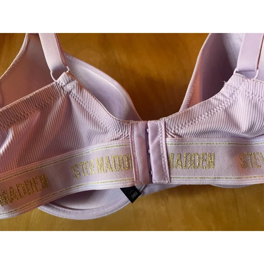 Steve Madden Bra 38 D 38D Pink Comfortable Wide Band Gently PreOwned‎